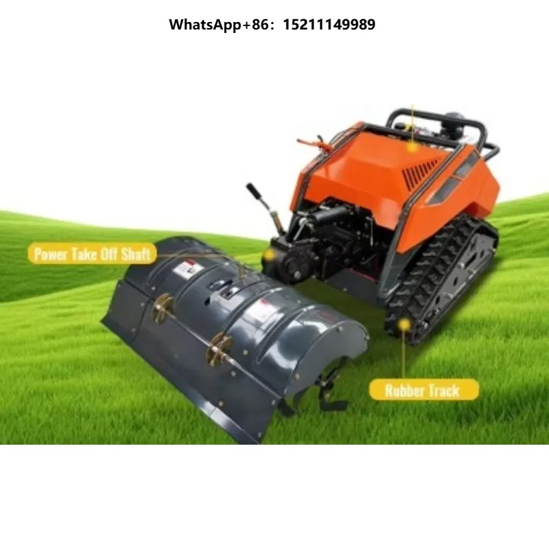 Remote Operated Tracked Machine for Modern Agriculture Fruit Orchard System Lawn Mower