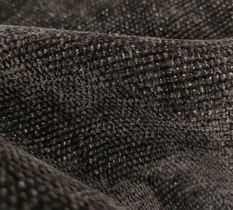 Antique Luxury Dark Brown Chenille Nature Vertically Thicken Curtains For Living Room Bedroom Dining Custom Size White Tulle
