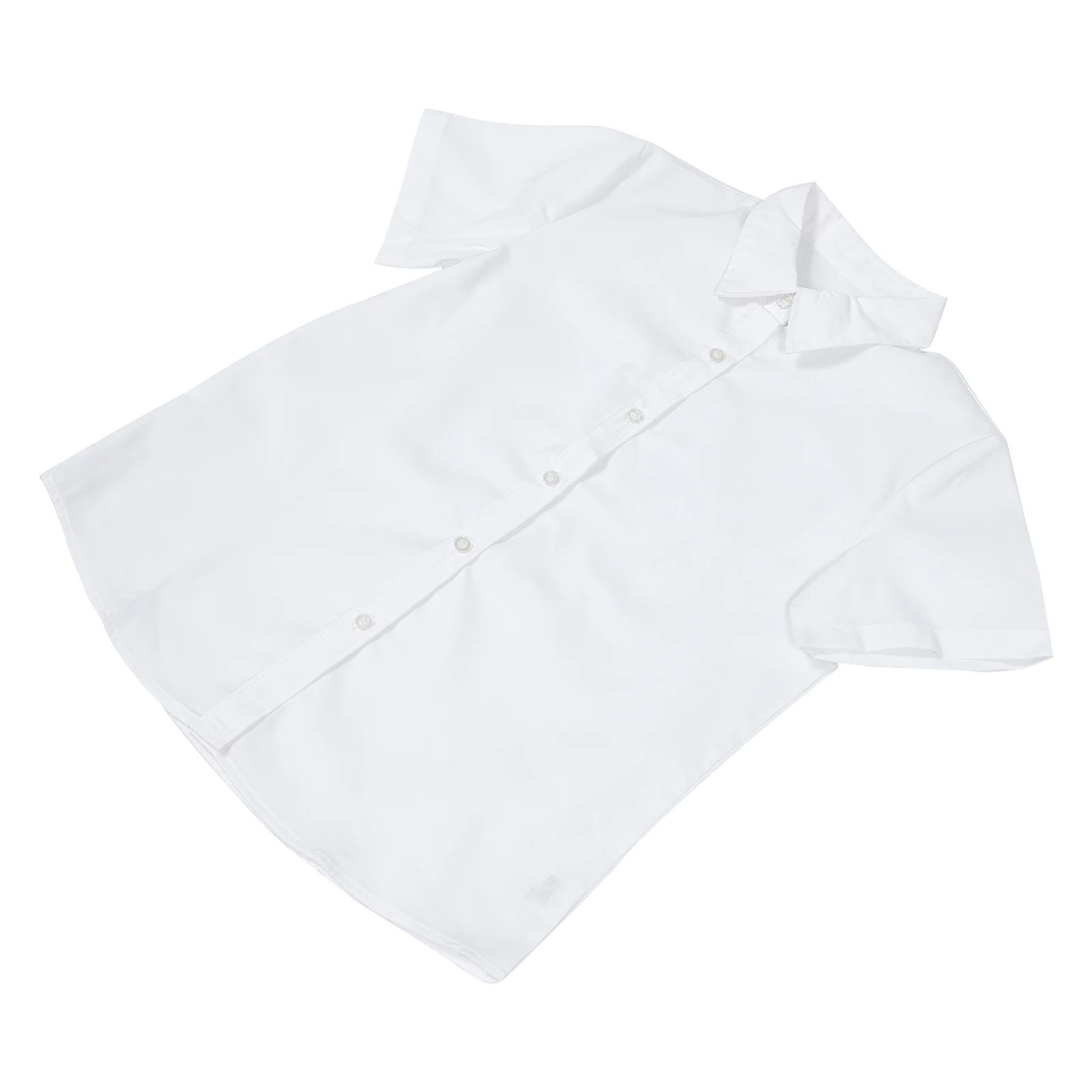 

Japanese Short Sleeve Shirt for School Student Uniform Fashionable White Color Easy to Wear Class Style