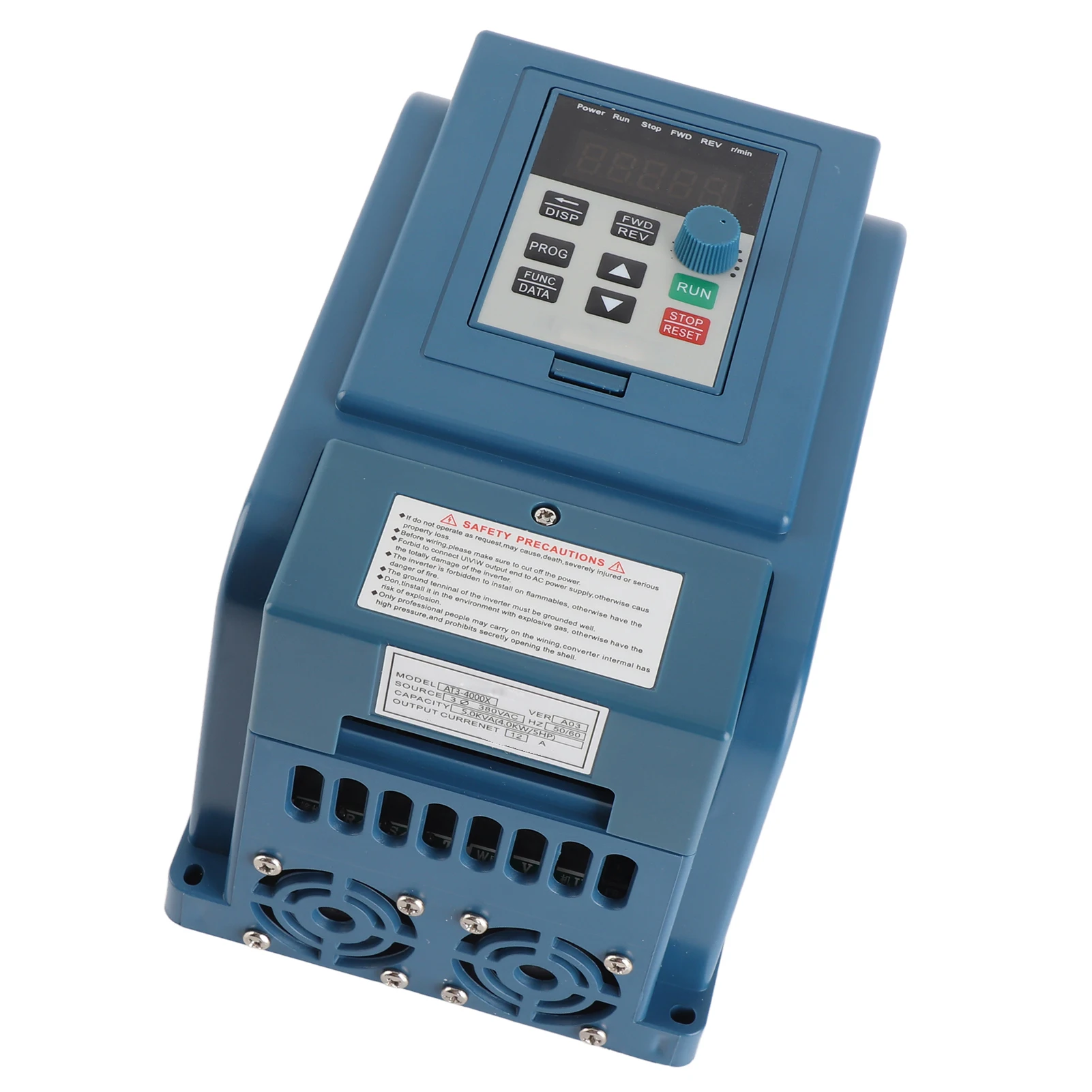 3-Phase General Purpose Variable Frequency Drive Adjustable Frequency Drive Inverter Motor Drive 380V 4kW AC Motor