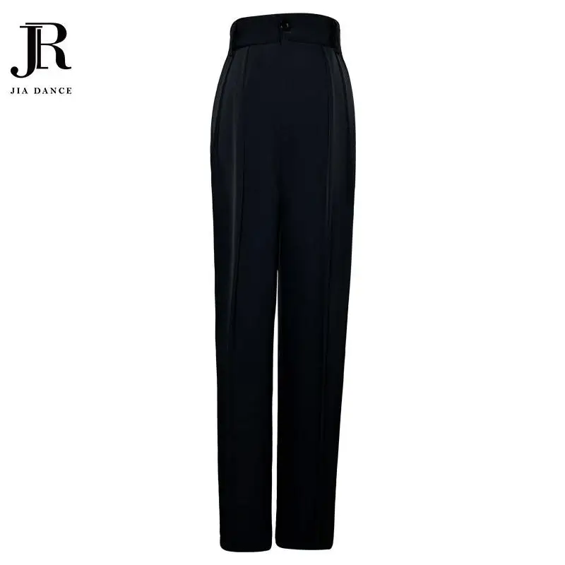 맞춤형 라틴 댄스 드레스 슬림핏 바지 날씬해 보이는 루즈핏 하이웨이스트 바지 국가 표준 댄스 바지 124