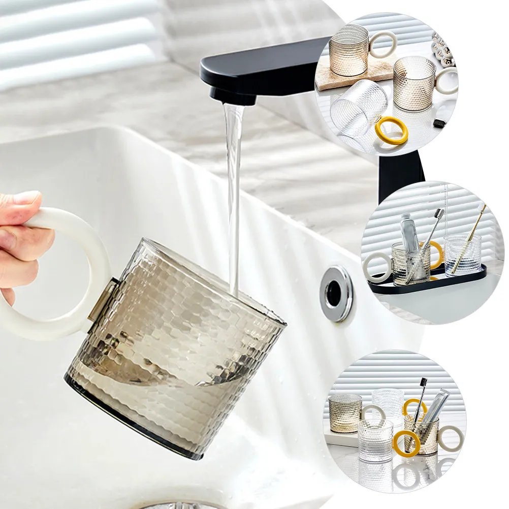 

Набор из 2-х стаканов с эффектом ковки, большой емкости, для полоскания рта, с гладкой поверхностью, для хранения зубных щеток и пасты