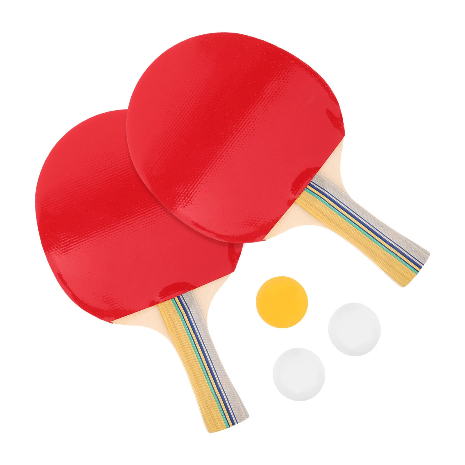 مجموعة مجداف تنس الطاولة بمقبض طويل وفراغات خشبية للرسم بنفسك، طقم محمول للاستخدام الداخلي والخارجي، ممارسة الحفلات العائلية