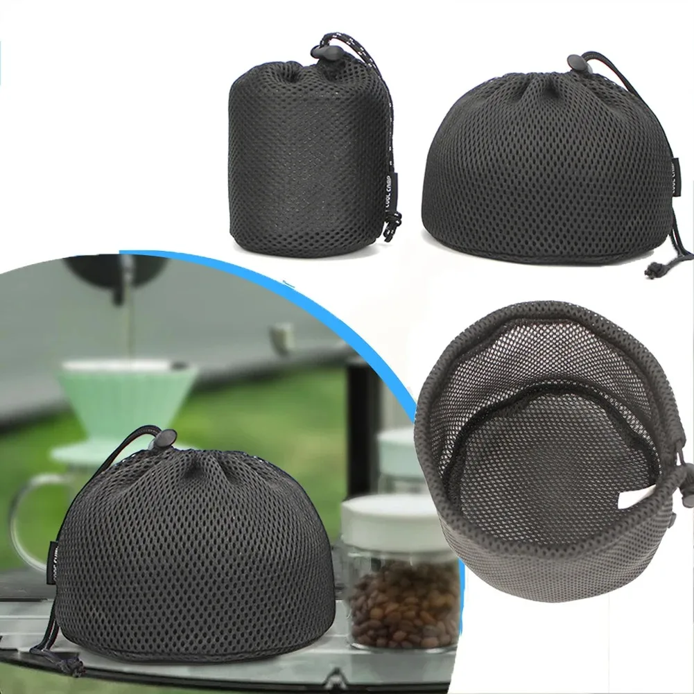 Outdoor Set Pot Storage Bag Kit Camping Cooker Stove Tableware Anti-collision Thickening Protective Bag Camp Supplies Mesh Pouch