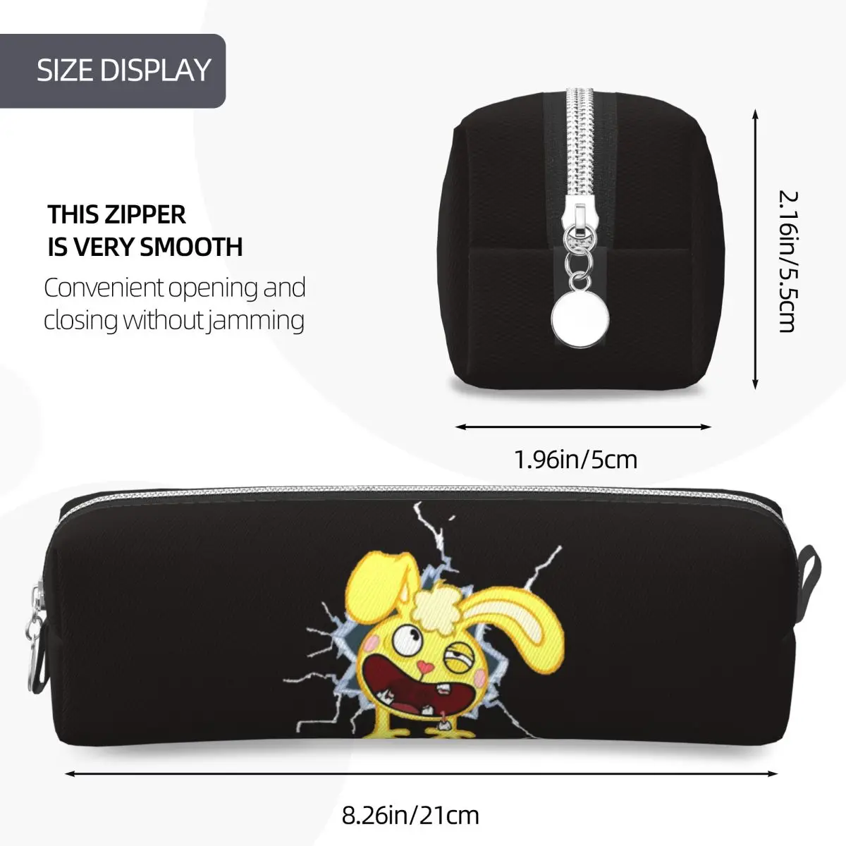 Happy Tree Friends Pencil Cases for Students School Pen Box Pencil Bag Large Capacity Pencil Pouch Pen Holder