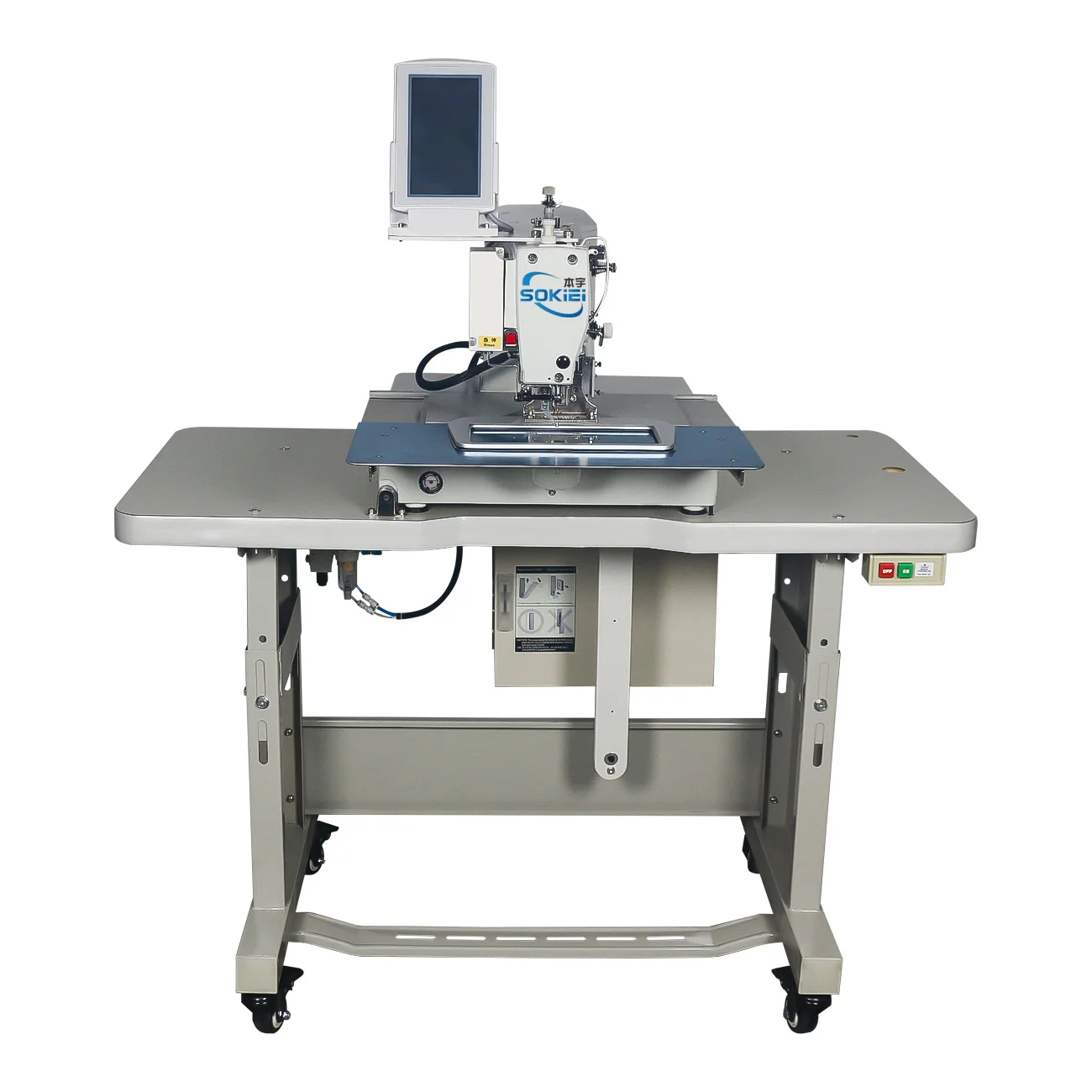CNC Fully Automatic Industrial Single Needle Lockstitch Sewing Machine Motor & Gear Core Drive For Upholstery & Suitcase