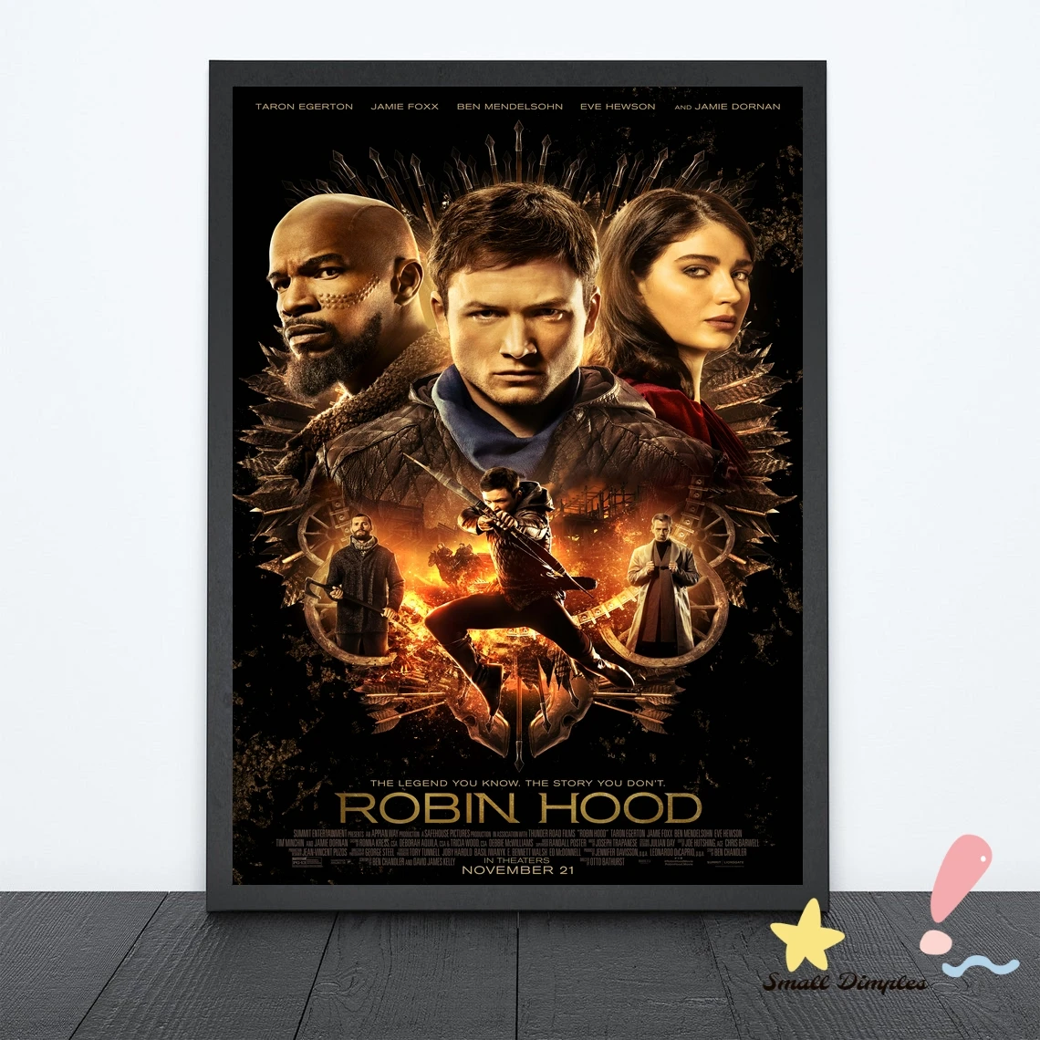 

Классический кинопостер Robin Hood, холст, Художественная печать, украшение для дома, настенная живопись (без рамки)