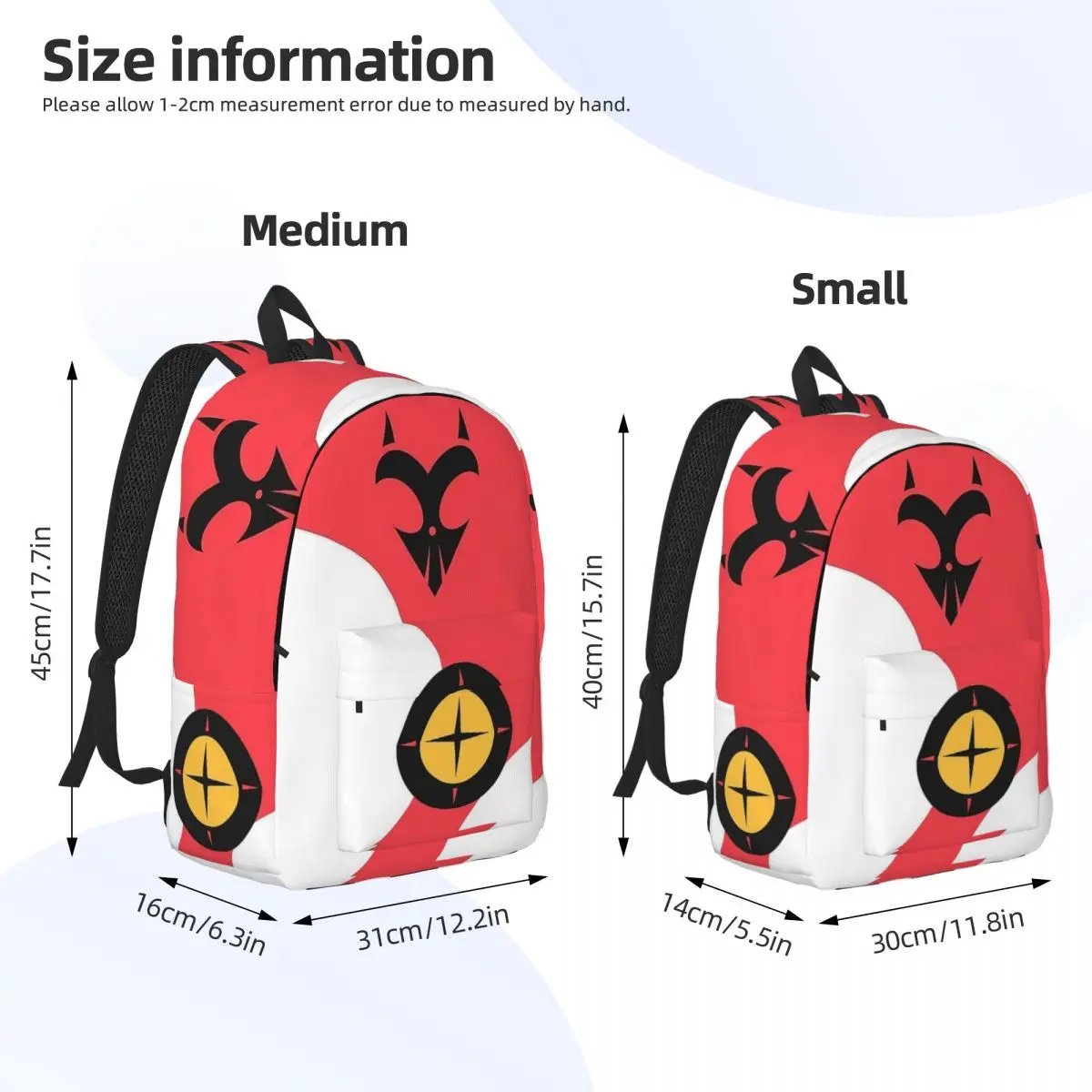 Blitzo Duffle Casual Backpack Sports High School Hiking Travel Helluvaed-Boss  Daypack for Men Women Laptop Canvas Bags