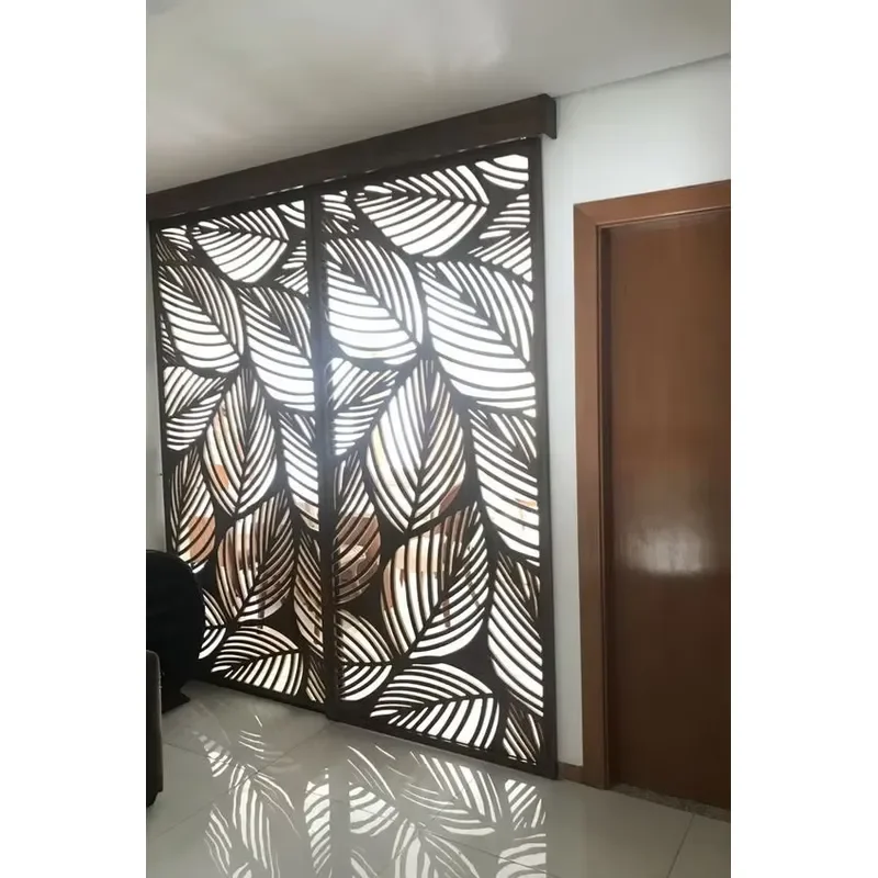 Coated Panel White Fabric Room Divider Folding Privacy Screens Outdoor Art Deco Design Aluminum Metal Frame