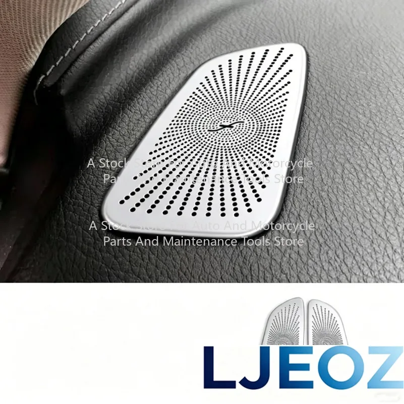 For Mercedes Benz GLC C-Class W205 C260 C200 X253 2015-2021 Speaker Cover Car Dashboard Horn Cover Air Outlet Trim view 3
