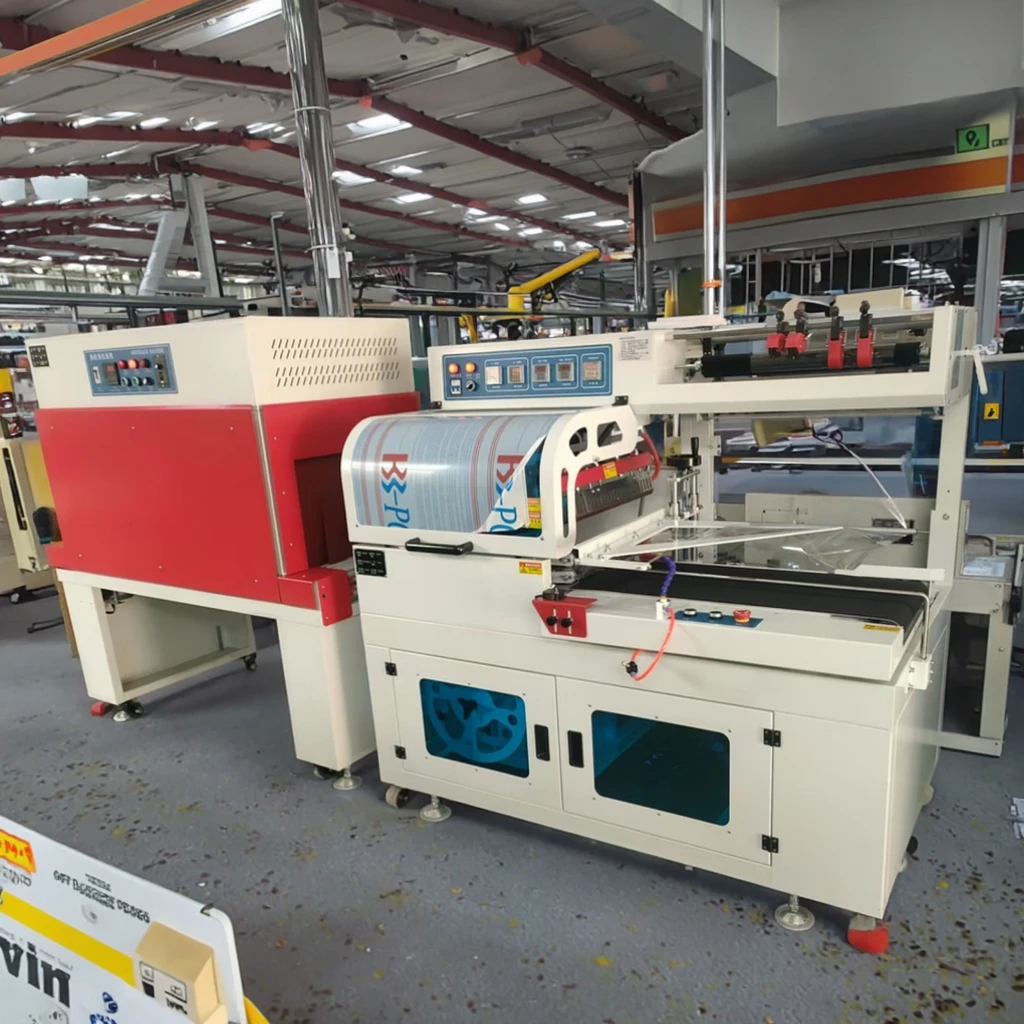 Fully Automatic L Type POF Film Heat Shrink Film Wrapping Packing Wrap Machine for Egg Tray, Case Box, Bottles