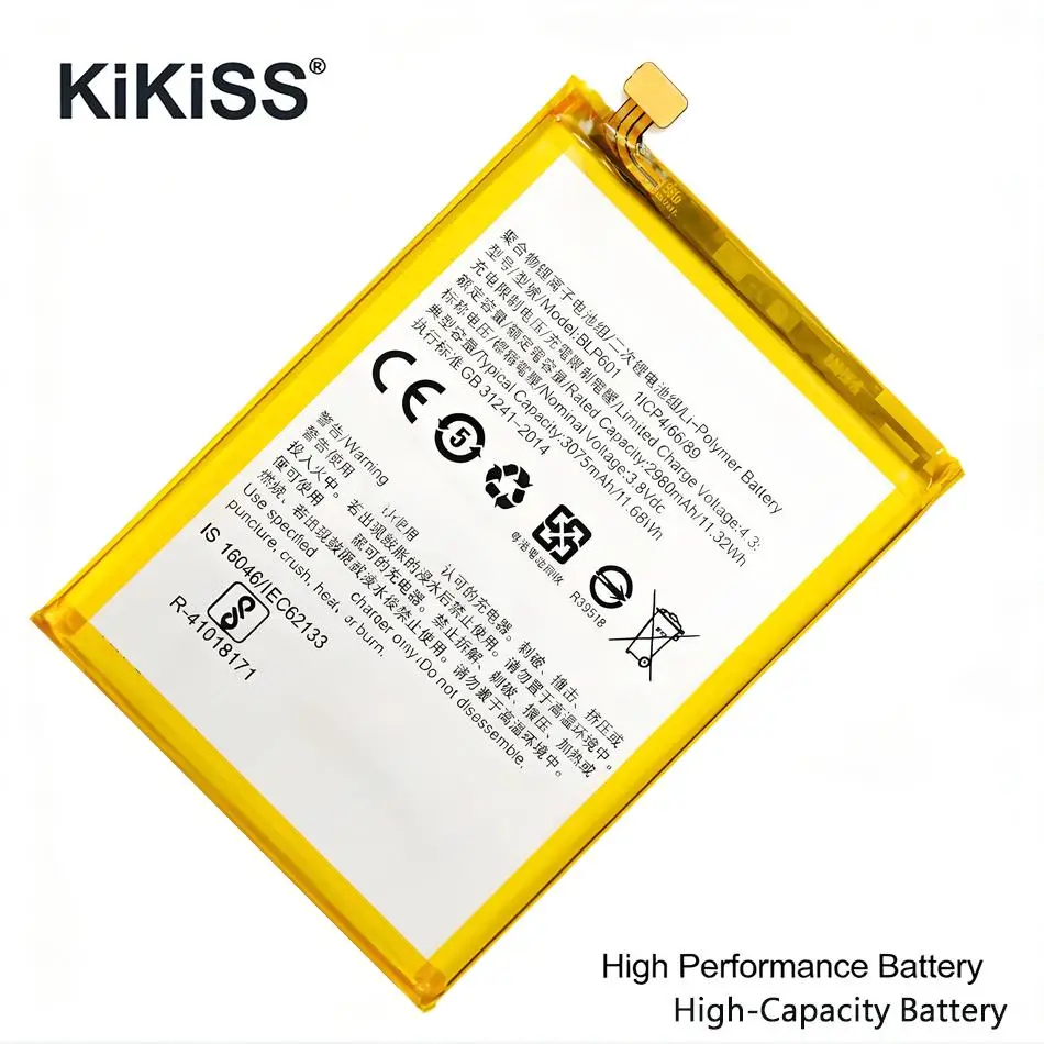 

Аккумулятор для мобильного телефона Oppo A53 A53t BLP601, 3075 мАч, быстрая зарядка, высокая эффективность