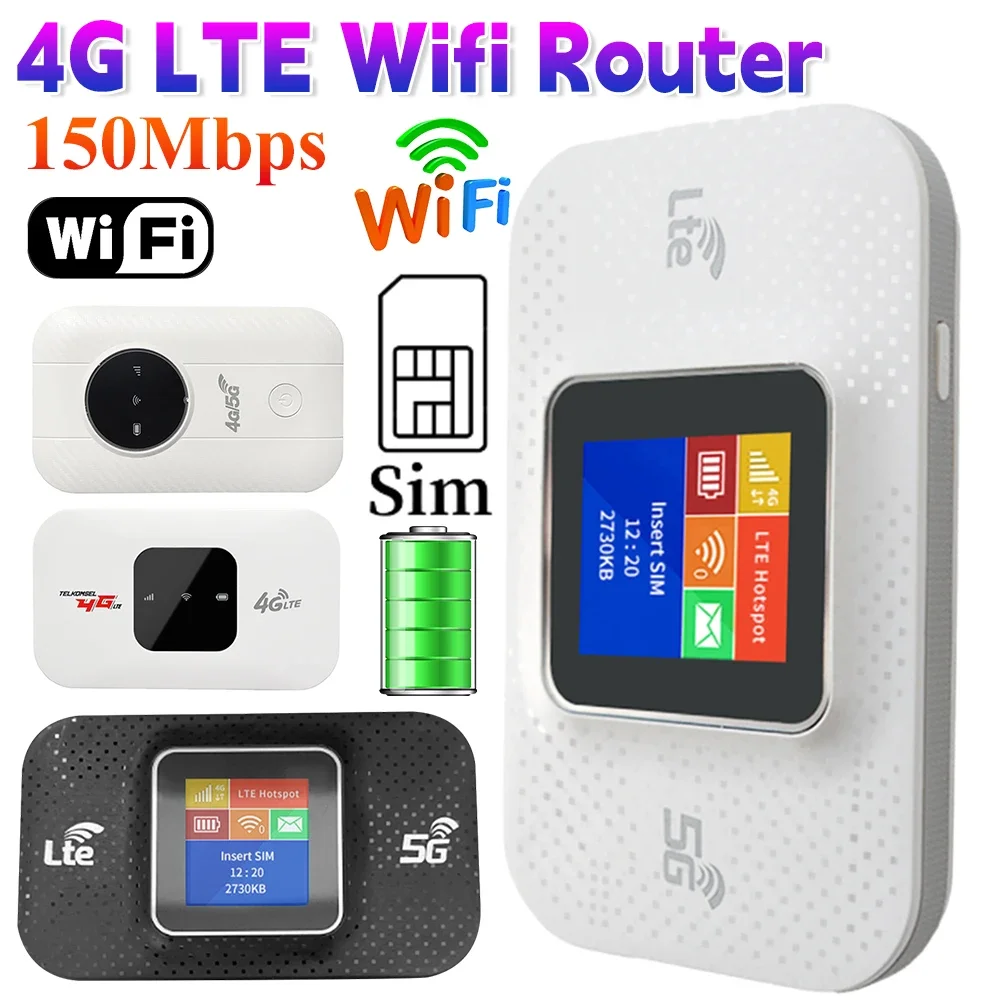 H807Pro H5577R 4G LTE Router Wireless Internet WiFi Router 150Mbps Hotspot Portable WiFi Device Plug Play Pocket Mobile Hotspot