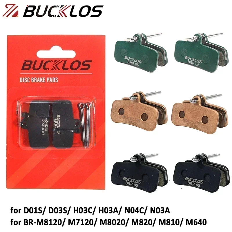 BUCKLOS Bike Disc Brake Pads for D03S D01S 4 Piston Brake Pad for BR-M8120 M7120 M8020 M820 Hydraulic Ceramic Bicycle Brake Pads