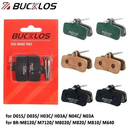 BUCKLOS Bike Disc Brake Pads for D03S D01S 4 Piston Brake Pad for BR-M8120 M7120 M8020 M820 Hydraulic Ceramic Bicycle Brake Pads