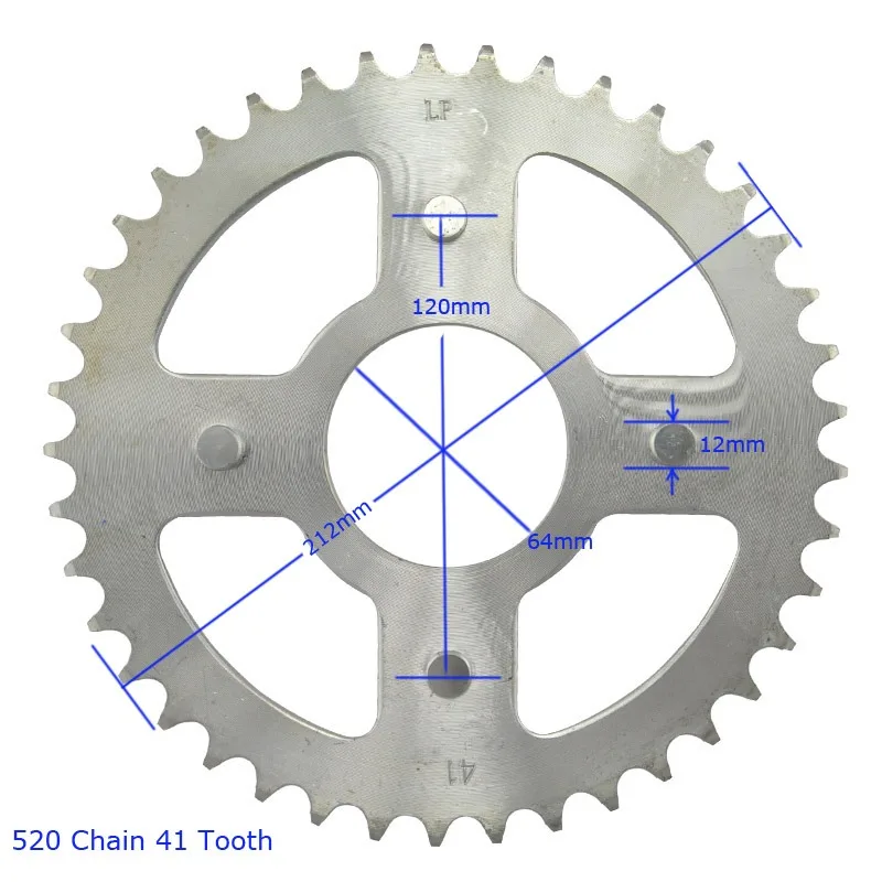 520 Chain 41T Motorcycle Raer Sprocket For Honda AX 1 AX-1 AX1