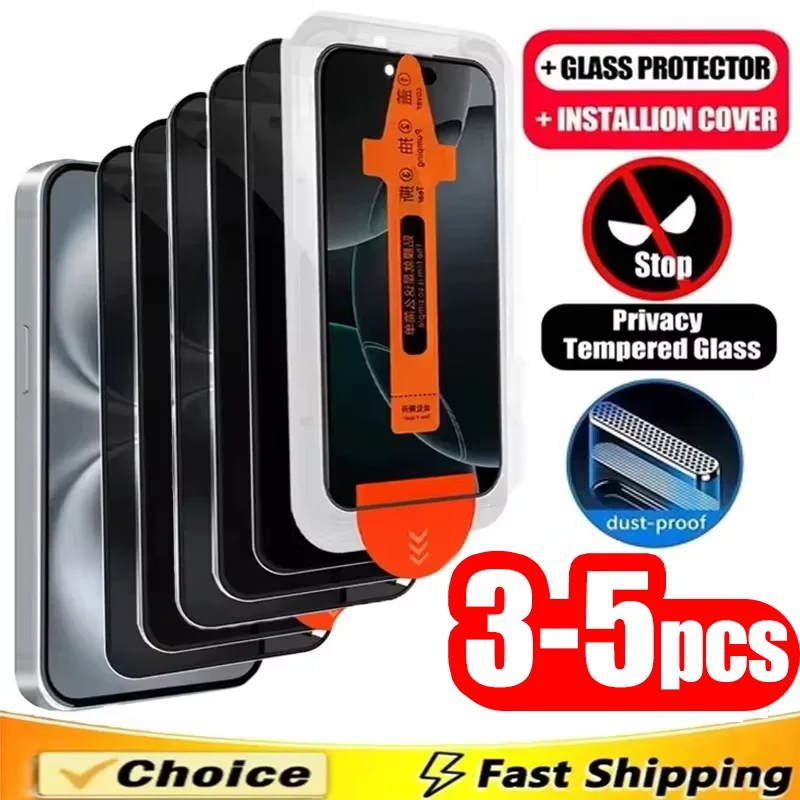 3-5 Stück Sichtschutzfolie für Samsung A57 5G S26 Ultra S25 FE S24 Plus A17 A16 A56 A37 A36 A55 A54 A15 A53 A35 Glasfolie