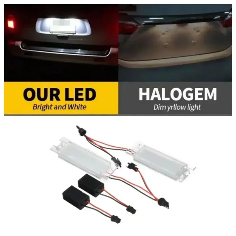 

For Vauxhall Alfa FAIT Romeo Chevrolet Type 940 MiTo Romeo GT Spider 939 Car Light LED License Number Plate Lights Lamps