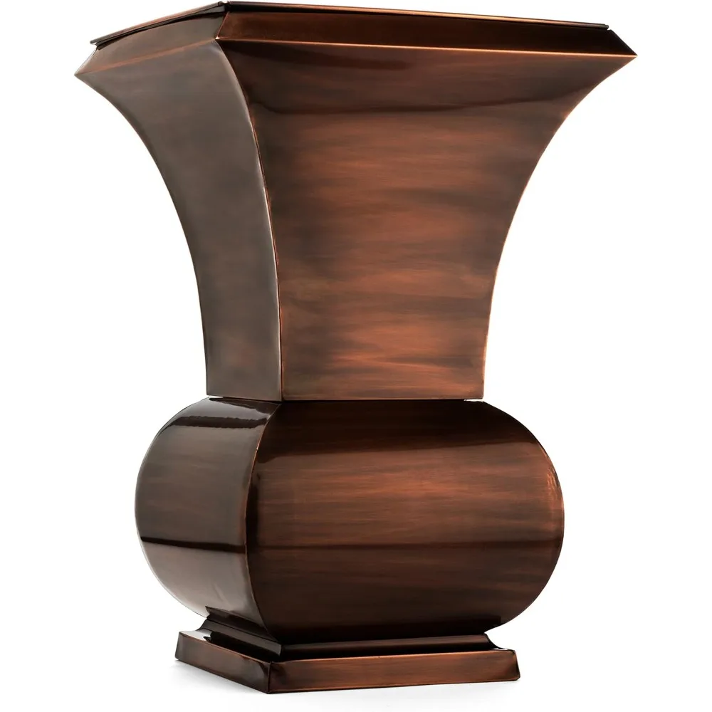 

Tall Planter Large Outdoor Copper Decorative Planters Indoor Flower Garden Urn
