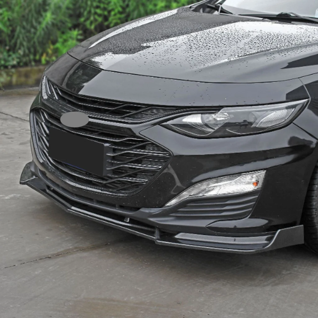 Front Bumper Lip Spoiler Splitter For Chevrolet Malibu XL 2016 2017 2018 2019 2020 2021 2022 ABS Glossy black Tuning Body kits