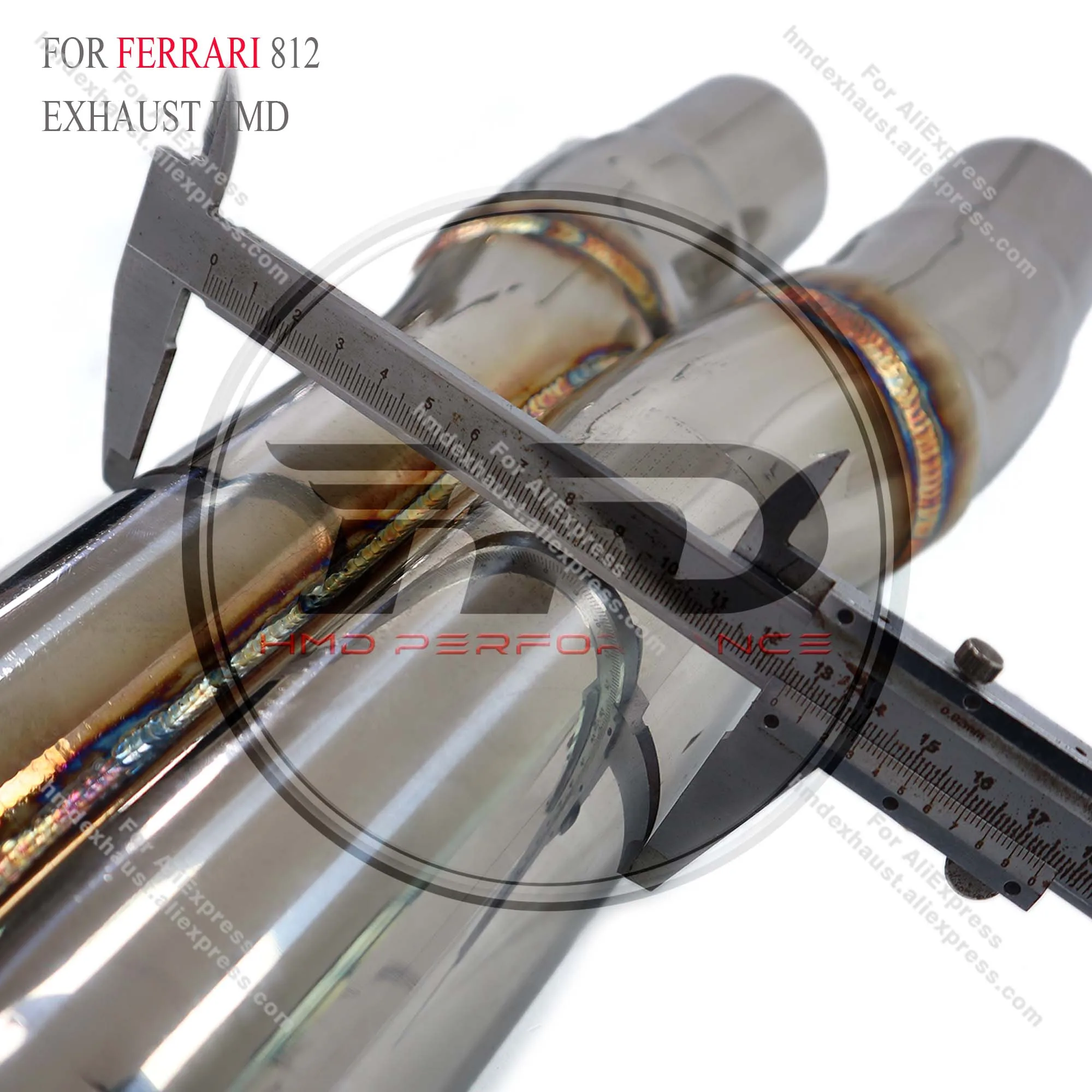 

HMD Stainless steel Exhaust System X tube exhaust for Ferrari 812