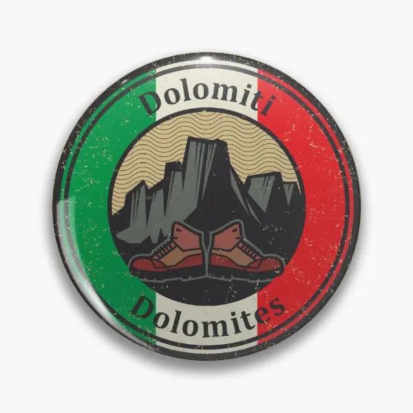 Dolomites Mountains Dolomiti  Soft Button Pin Badge Lapel Pin Cartoon Collar Gift Brooch Hat Cute Funny Decor Fashion Metal