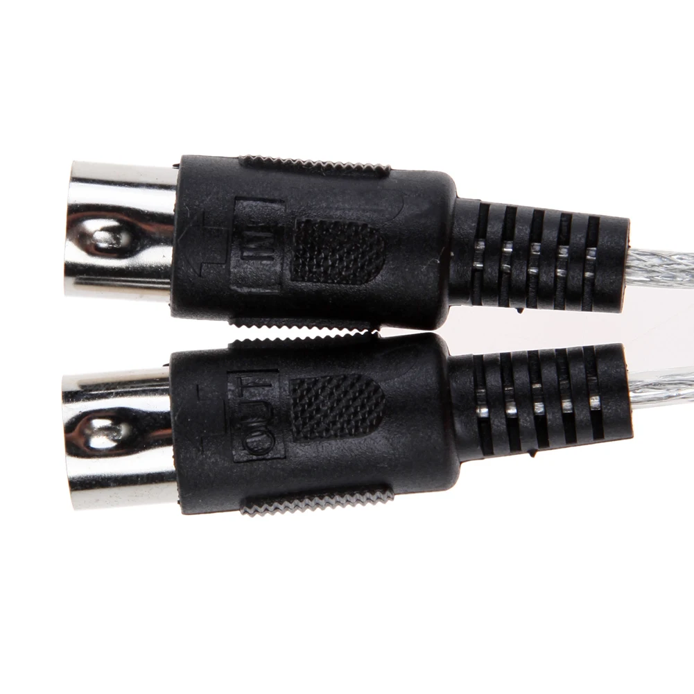 USB to MIDI 케이블 컨버터 PC to 신디사이저 음악 스튜디오 키보드 인터페이스 어댑터 코드 윈도우 7용 키보드 컨버터 코드