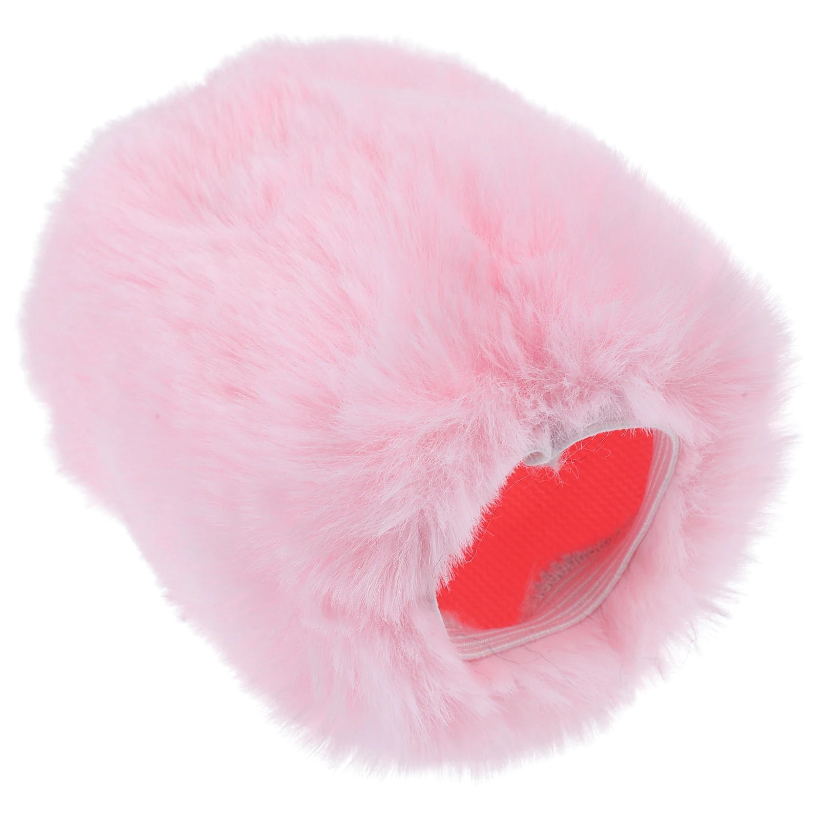 

Microphone Windscreen Cover Pink Deadcat Fuzzy Lavalier Covers Windproof Artificial Material Reduce Noise Minimize