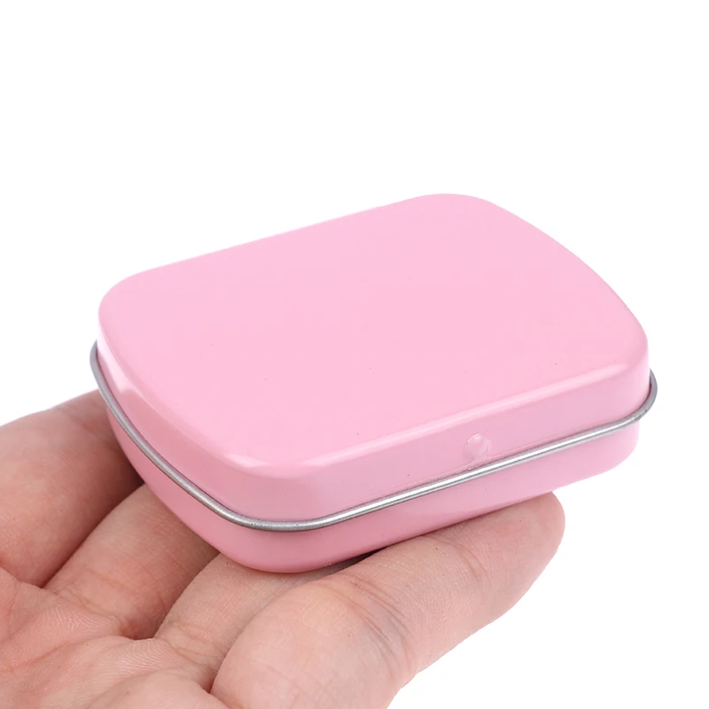 1Pc Portable Mini Metal Tins Flip Storage Box Case Organizer Jewelry Survival Money Coin Candy Key Container Jar Cans with lid