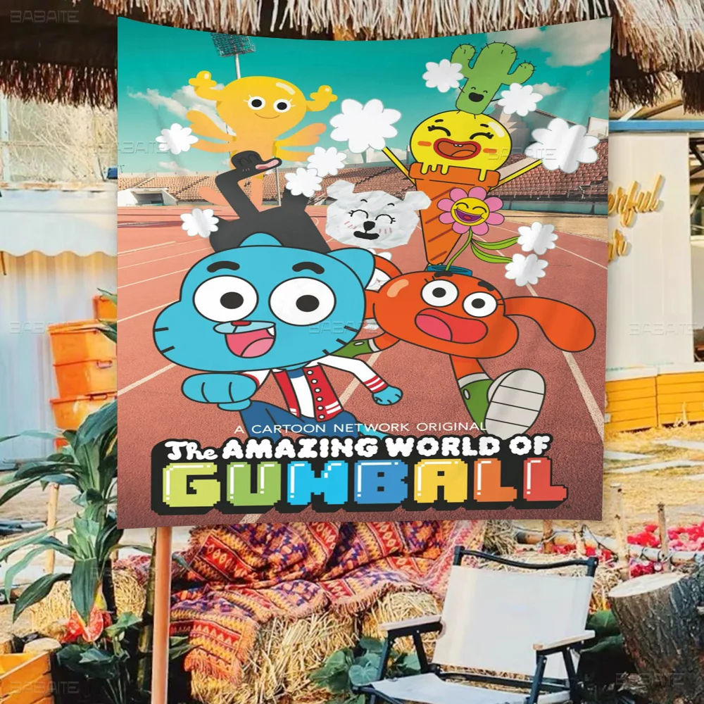 Amazing-World G-gumball DIY Flag For Family Group Photo Living Room Home Dorm Decor Wall Art Decor Banner