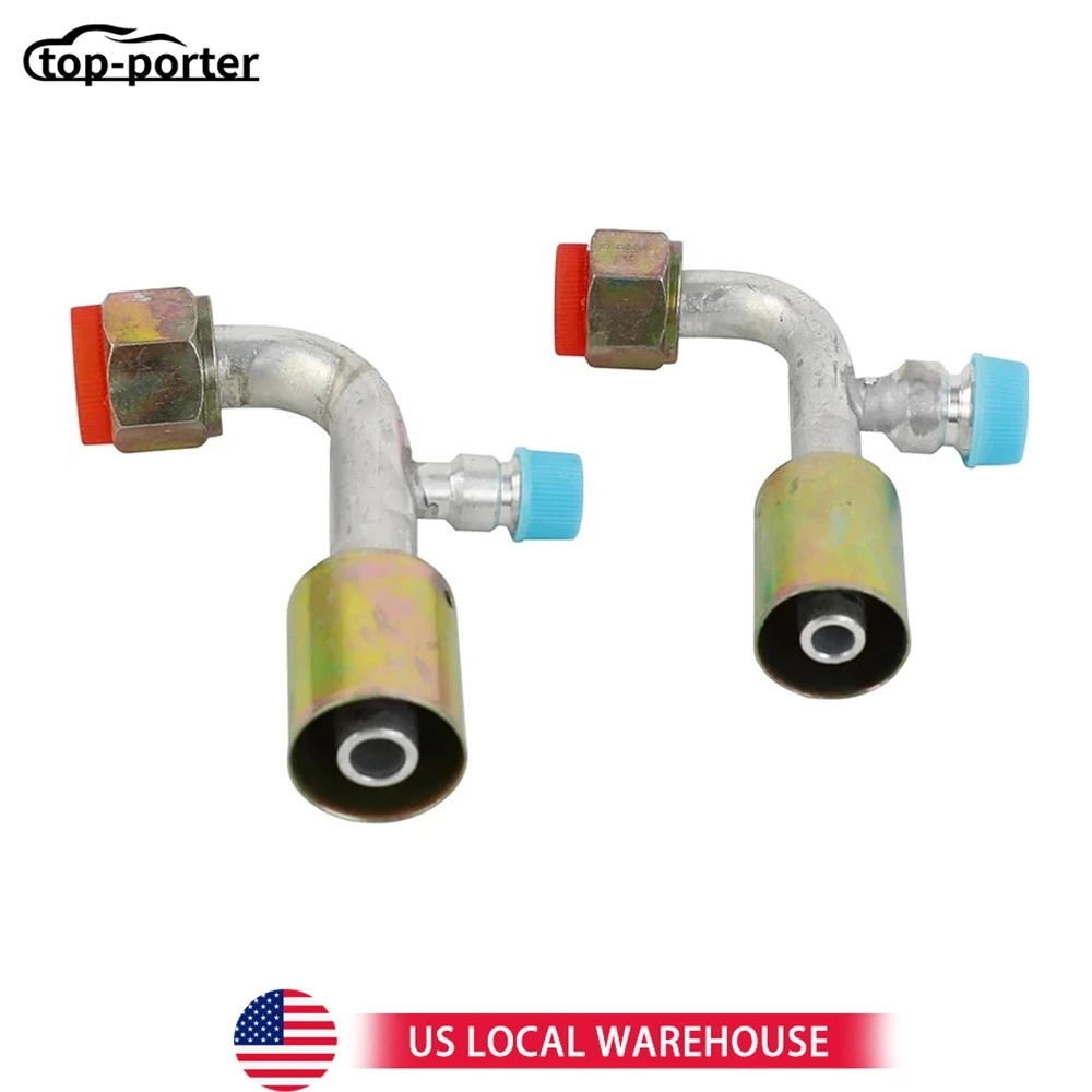 

1 комплект фитингов переменного тока для кондиционера под углом 90 градусов # 8 и # 10-женский замок из бисера