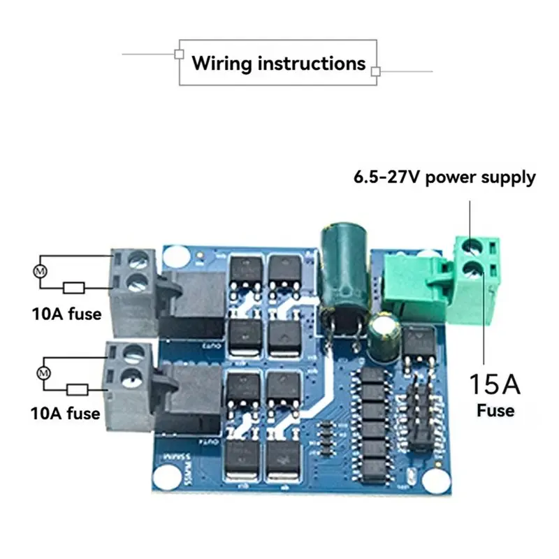 【DIGITAL GADGET】Industrial Grade DC Motor Drive Module 7A 160W Dual Way Positive Negative PWM Speed Control L298 Logic