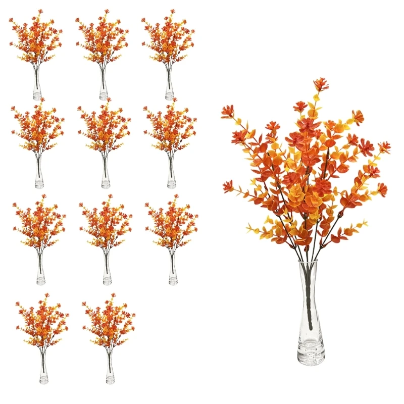 

Artificial Leaf Stems Artificial Plant Decoration for Thanksgiving Weddding New Dropship