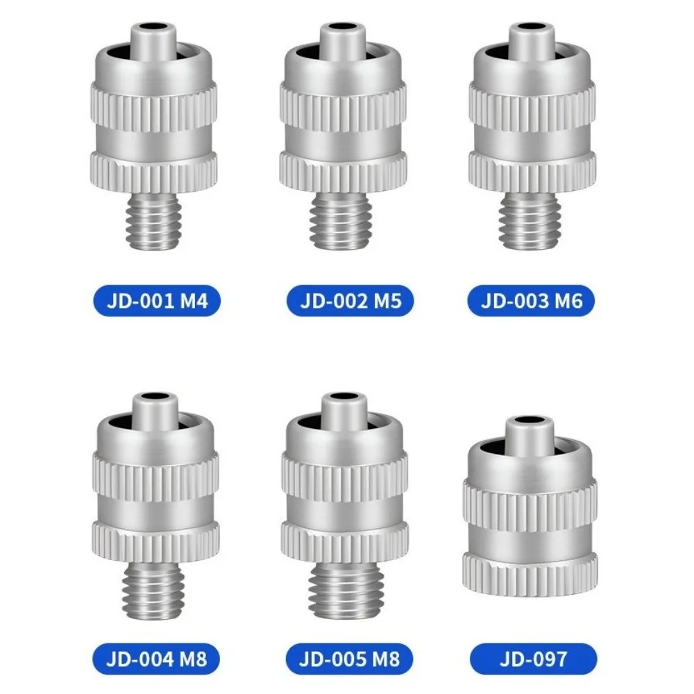 Leak Proof Luer Lock Adapter M4 M5 M6 M8 Thread Male Thread Dispensing Fitting Metal Construction Brass Pneumatic Adapter