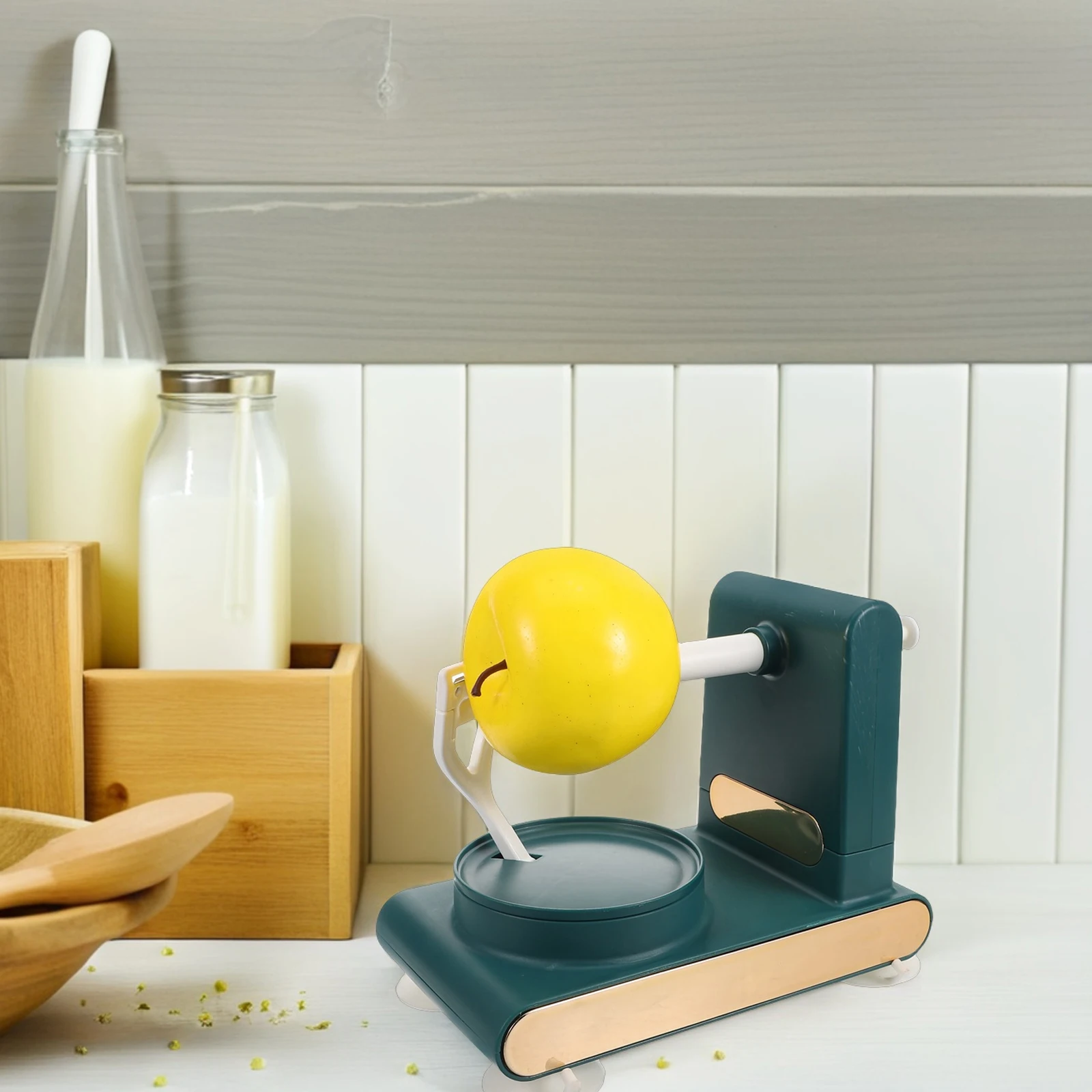 

Multifunctional Kitchen Peeler Fruit Vegetable Peelers Sharp Blade Manual Hand Cranked Rotary Apple Cucumber Potato Tool
