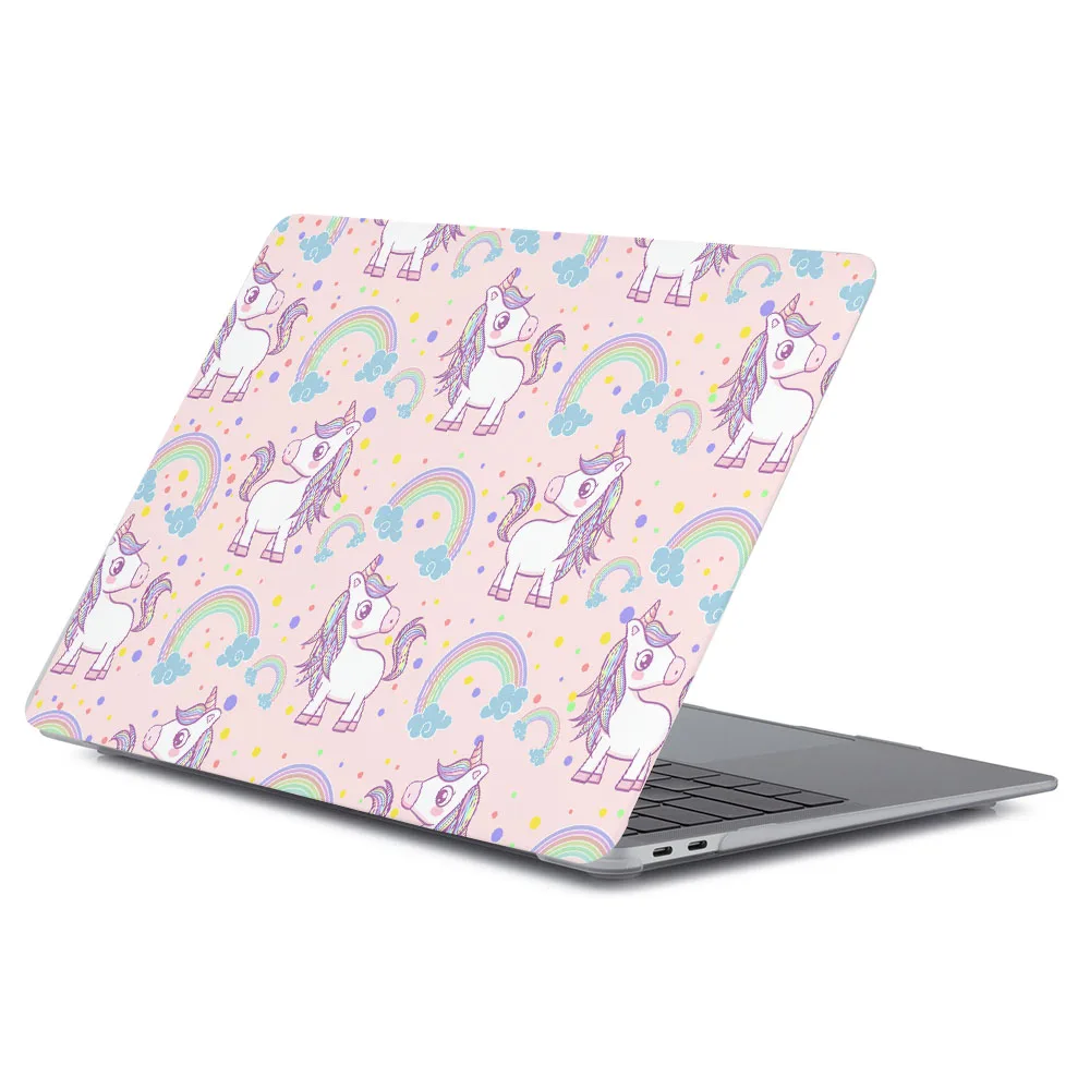 Laptop Case for MacBook Pro 13 Case M1 M2 A2338 Funda for MacBook Air 15 M3 M4 A3241 Rainbow Pony Printed Shell