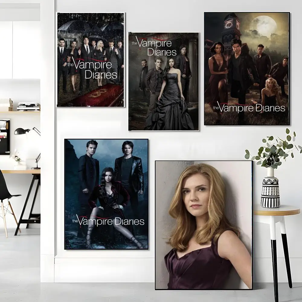 tv series T-The Vampire Diaries-S Painting Calligraphy Artwork for Living Room Bedroom Office Home Decor