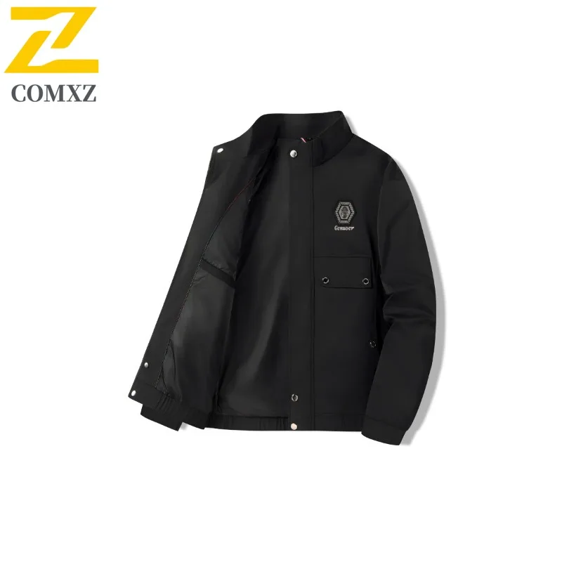 

COMXZ Men Lightweight Windbreaker Coat Anti Wrinkle Outdoor Office Golf Business Brand Luxury Jackets Formal Wedding Jacket