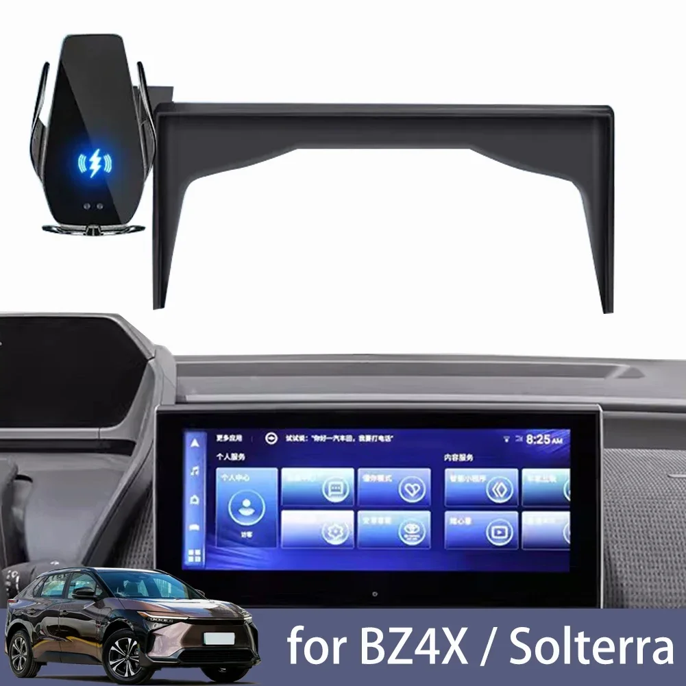 for Toyota BZ4X for Subaru Solterra Car Mobile Phone Holder Screen Navigation Bracket Magnetic New Energy Wireless Charging