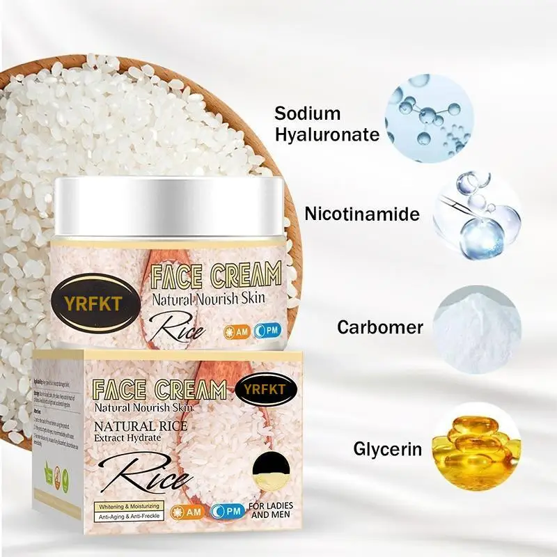 Rice cream skin moisturizing brightening moisturizing cream skin care products