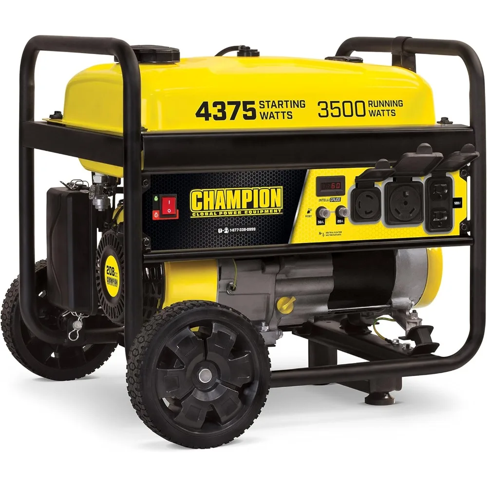 

Champion Power Equipment 4375-Watt RV Ready Portable Generator with Wheel Kit, CARB