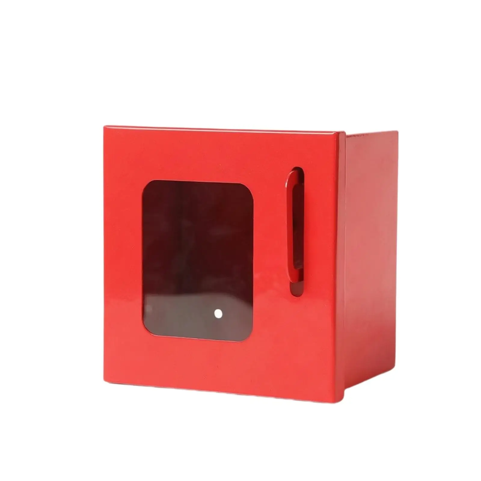 Key Box for Industrial Use with Hinged Door and Mounting Holes Safety Lockbox