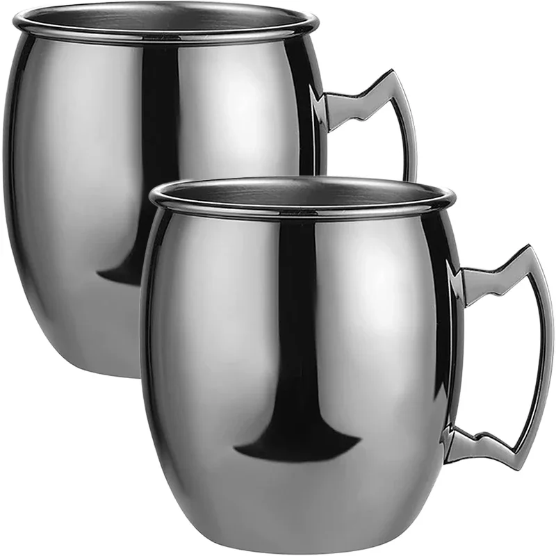 

550ml Cocktail Wine Cup Moscow Mule Mug Stainless Steel Hammered Coppe Beer Cup Coffee Bar tools Drinkware for Ramadan drinkware