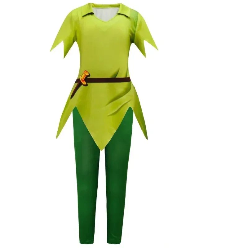 Anime Peter Pan Cosplay Costumes Les nouvelles aventures de Peter Pan Cosplay Men Adults Kids Halloween Party Performance