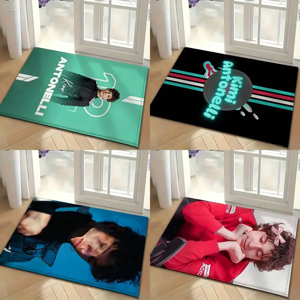 Race Car Driver K-Kimi A-Antonelli Bedroom Decor Carpet  for Living Room Thick Plush Study Floor Mat Home Fluffy Soft Rug