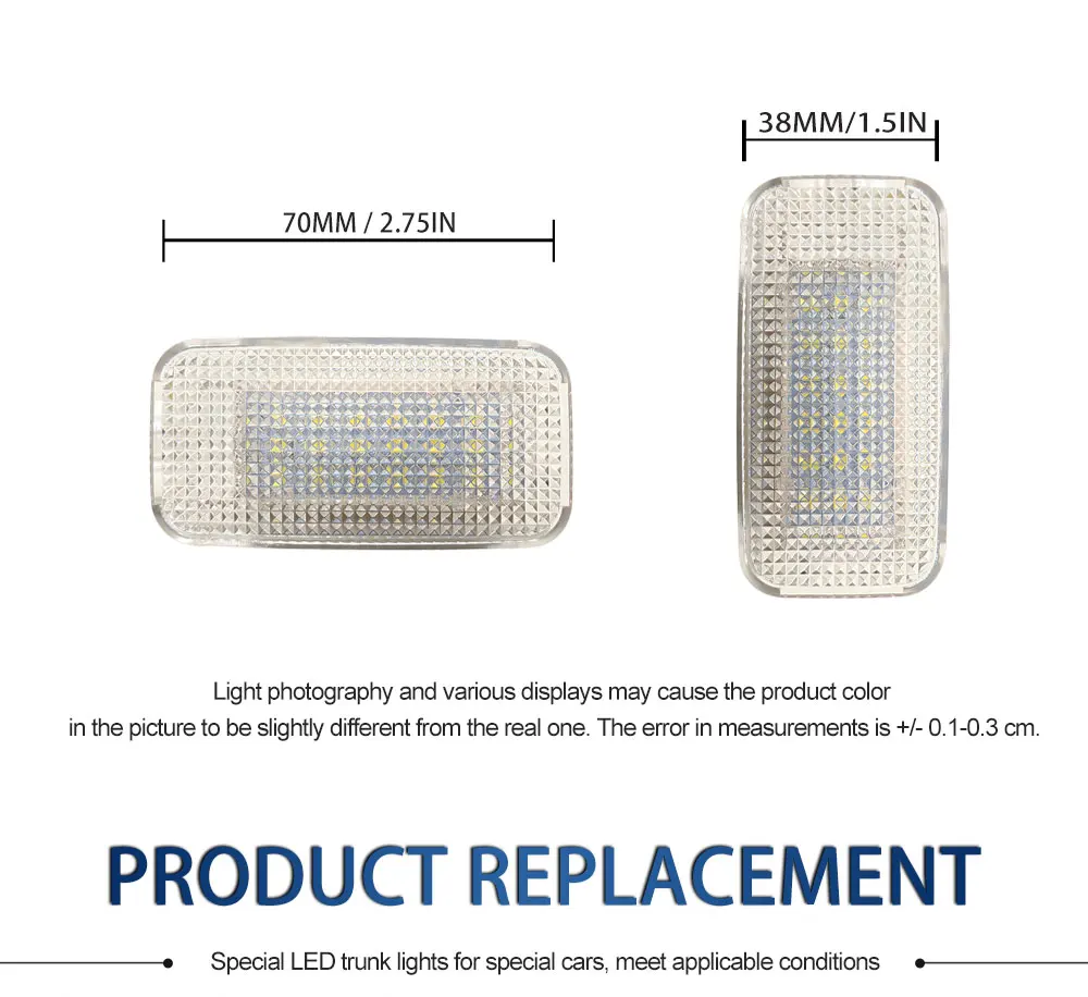 1PCS Auto LED Signal Licht Hinten Stamm Lampe Gepäck Fach Glühbirne Weiß Für Toyota Camry 2018 2019 2020 2021-2023 2024-up – Detail 12