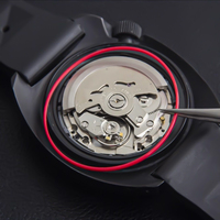 Red Gasket 0.6mm Thick 27.5-38.5mmO Ring Fits Watch Case Back For TISSOT 1853 Lelode Seastar PRX Repair Watches Spare Parts