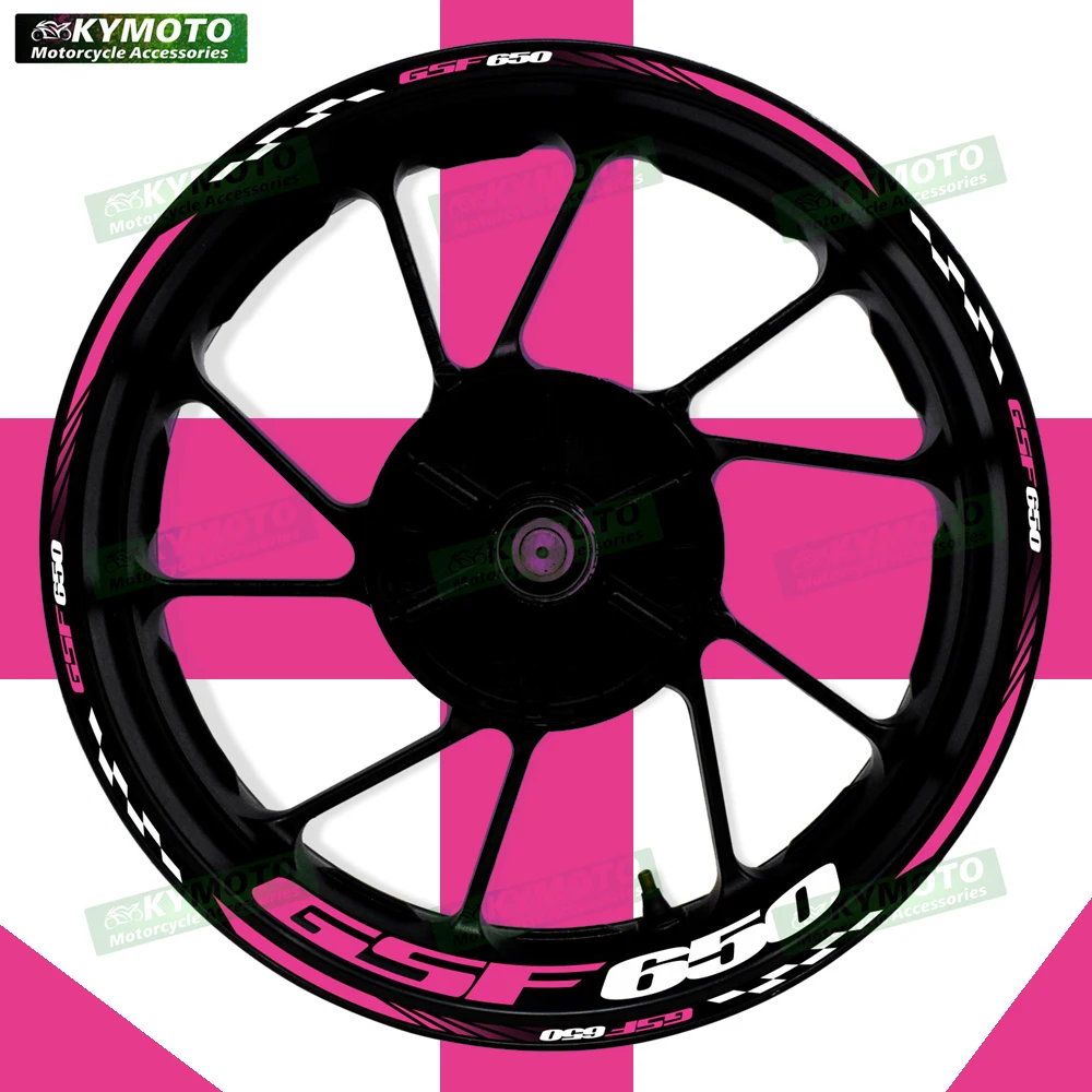 

Для GSF650 GSF650 аксессуары для мотоциклов 17-дюймовые наклейки на передние и задние колеса обтекатель светоотражающие наклейки на обод украшения