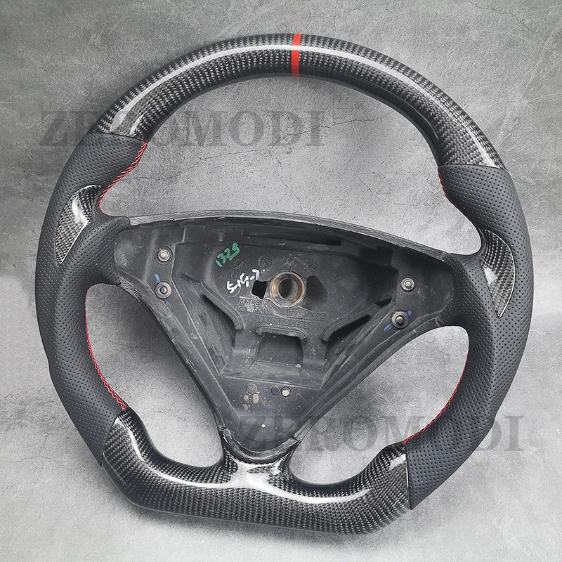 Carbon Fiber Racing Steering Wheel For Mercedes Benz C-Class W203 2004-2007 R171 SLK