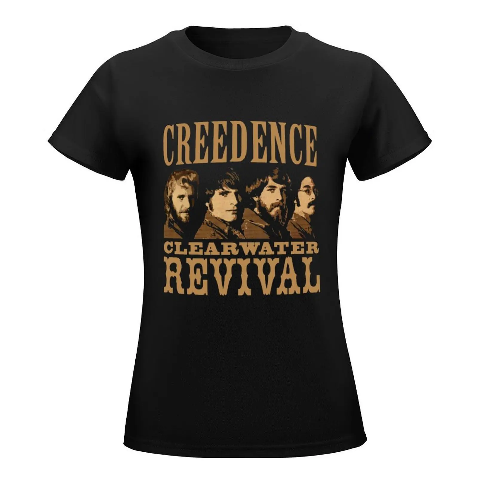 Creedence 596 Revival t-shirt cute tops lady clothes abbigliamento estetico camicie da allenamento oversize per le donne